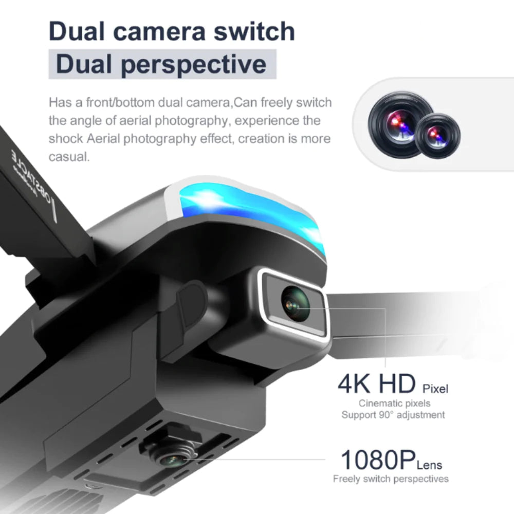 2025 Foldable Drone with  4K Dual Camera